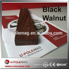 2016 Hochwertige 16 &quot;Black Walnut Holz Magnet Messerhalter / Rack / Streifen